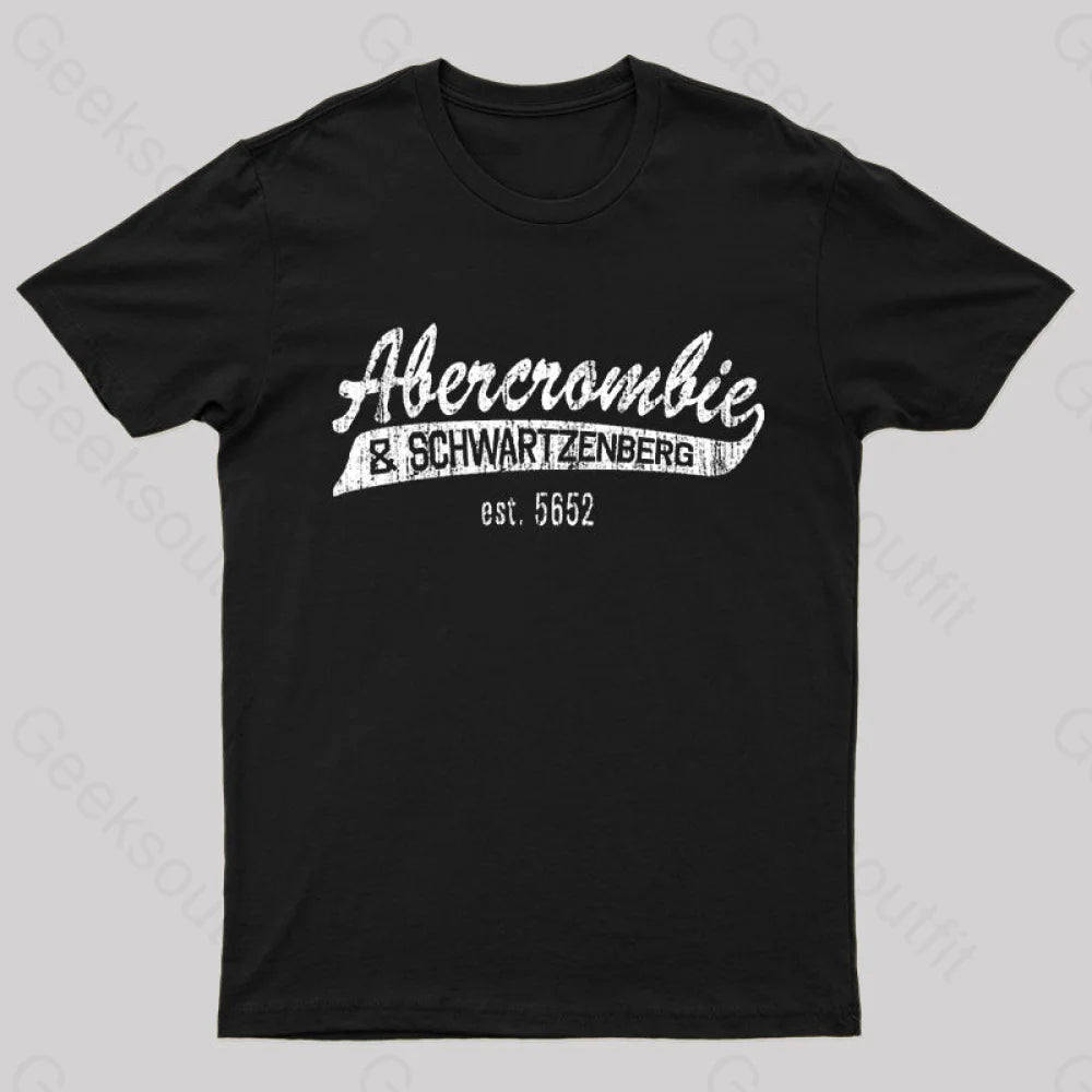 Geeksoutfit Abercrombie and Schwartzenberg Est 5662 T-Shirt for Sale on