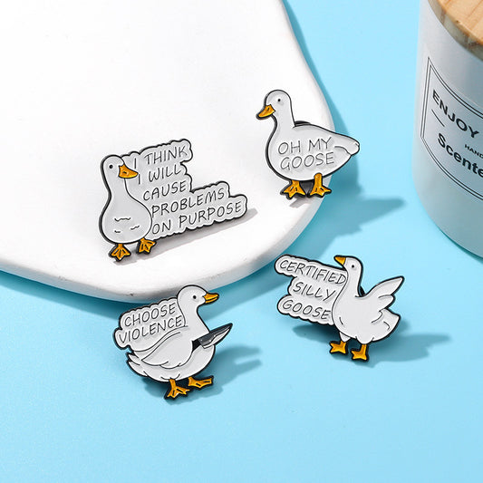 Funny Little Goose Pins