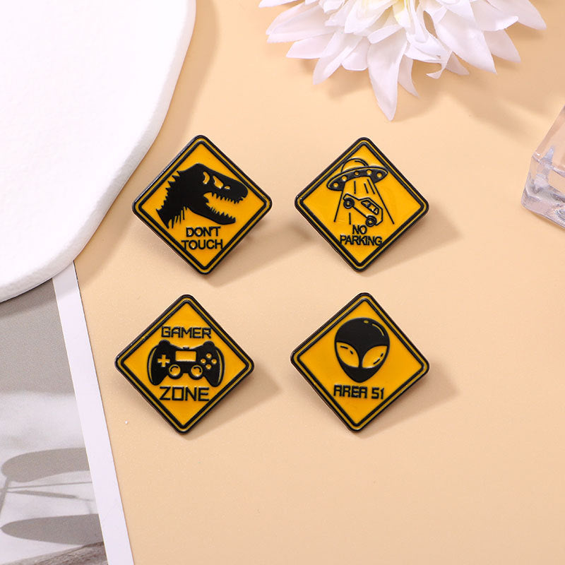 Dinosaur Alien UFO Game Console Pins