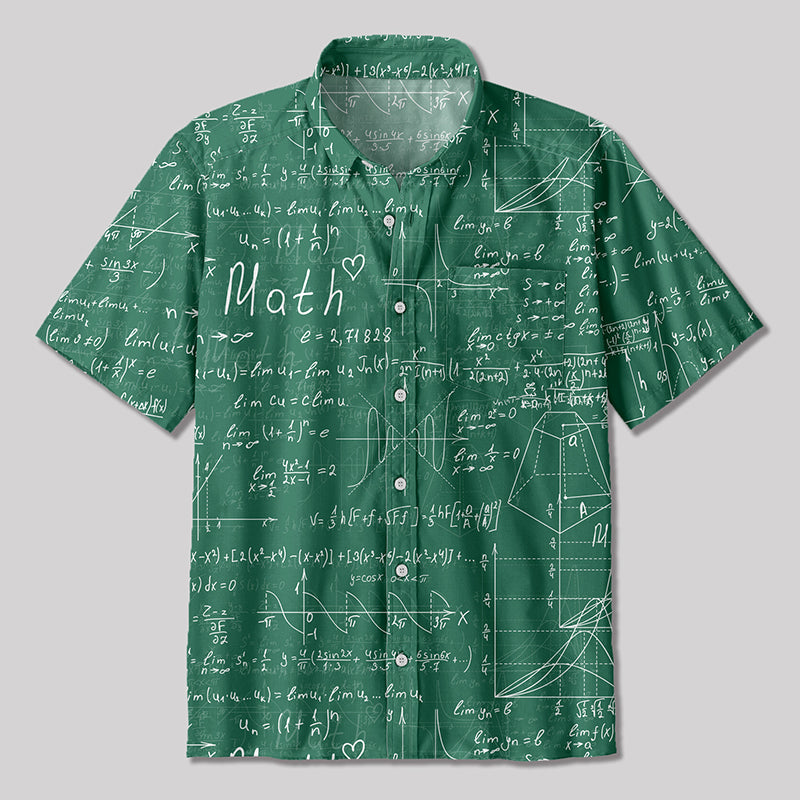 Love Math Button Up Pocket Shirt