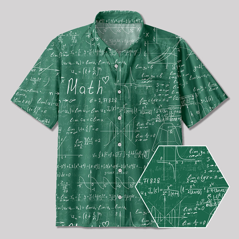 Love Math Button Up Pocket Shirt