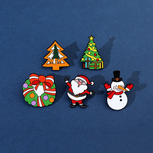 Father Christmas Cartoon Pins