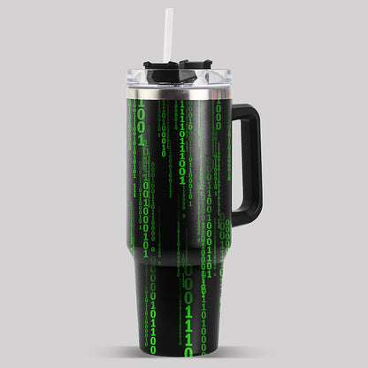 The Matrix Black Green 40oz Tumbler