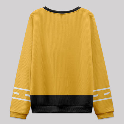 Spaceship Uniform Yellow Knit Sweatshirt