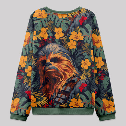 Chewbacca Flowers and Trees Knit Sweatshirt