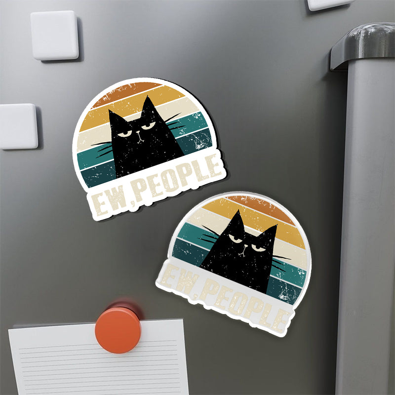 Ew People Funny Cat Refrigerator Magnet