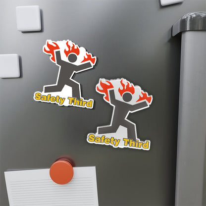 Safety Third Refrigerator Magnet