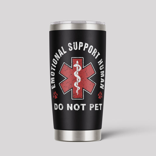 Emotional Support Human 20oz Tumbler