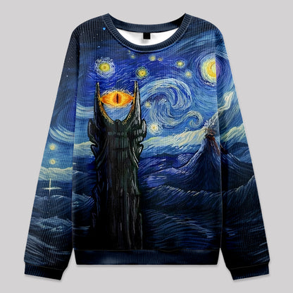 Starry Night of Mordor Knit Sweatshirt