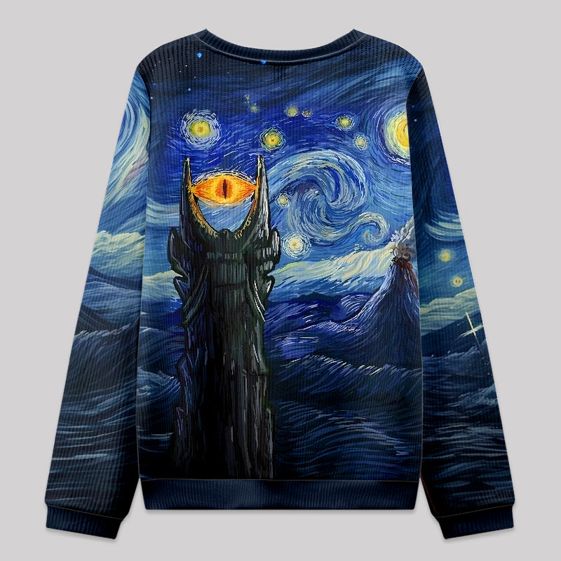 Starry Night of Mordor Knit Sweatshirt