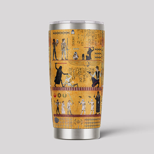 Dark Warrior Ancient Egypt Mural 20oz tumbler