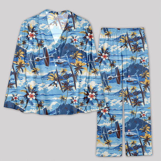 Hawaii Beach TIE Fighter Pajamas Set