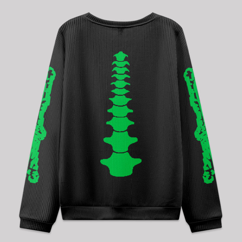 Chip Skeleton Knit Sweatshirt