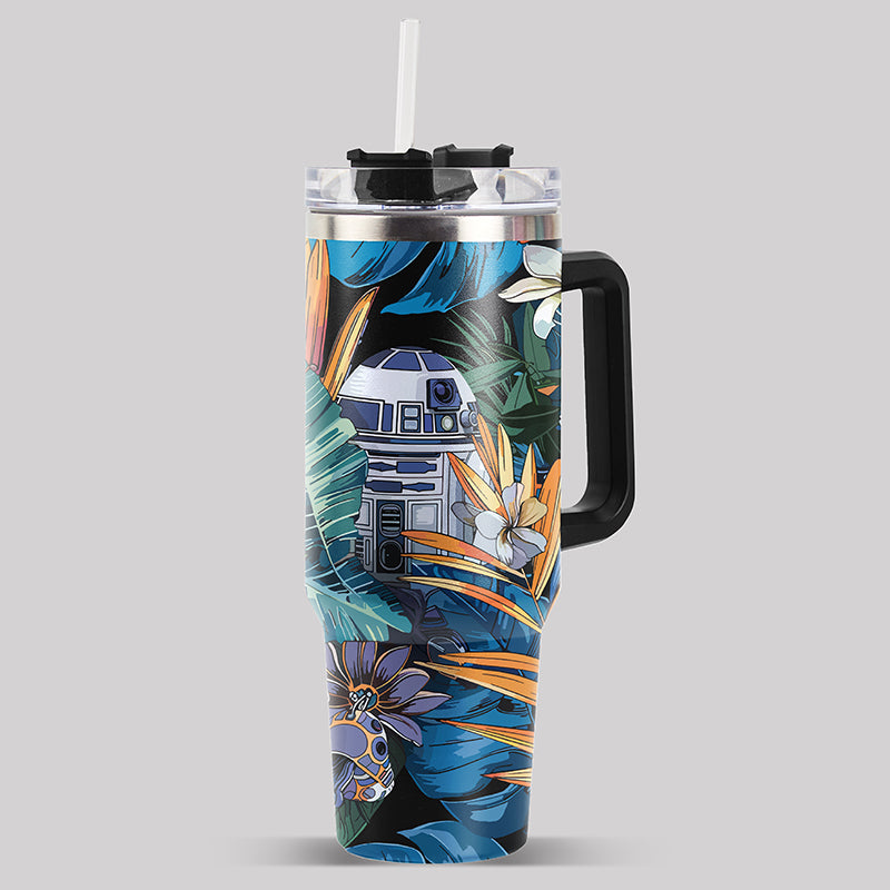 R2-D2 Hawaiian Leaves 40oz Tumbler