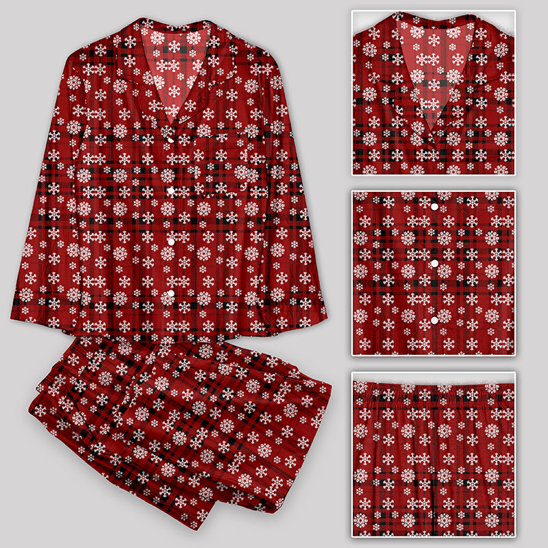 Christmas Snowflake Pajamas Set