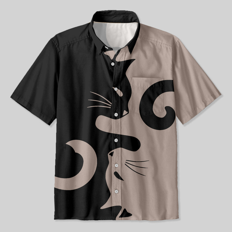 Cats Rule Button Up Pocket Shirt