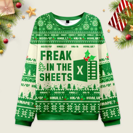 Freak in the Sheets Ugly Christmas Sweater