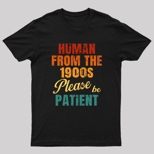 Human From the 1990s Please be Patient Geek T-Shirt