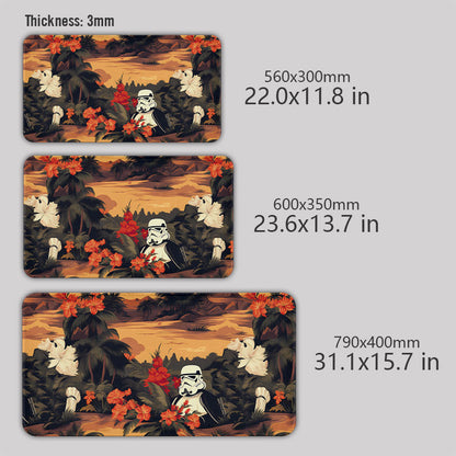 Hawaiian Storm Soldier Geek Mouse Pad