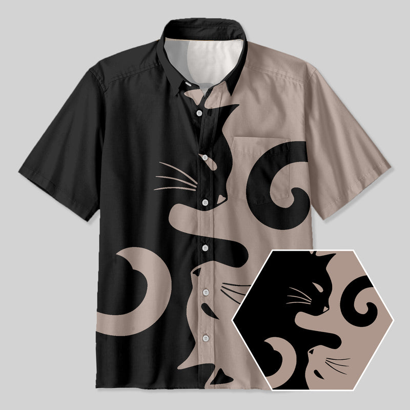 Cats Rule Button Up Pocket Shirt