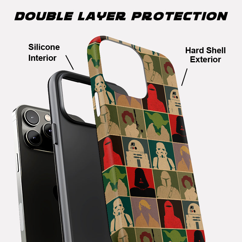 Sci-fi Collage Silhouettes Geek Phone Case