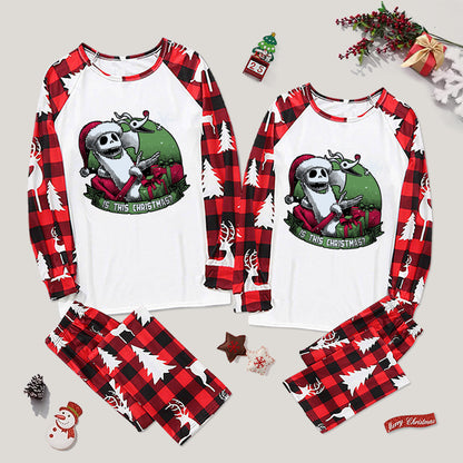 Skeleton Christmas Halloween Family Christmas Pajama Sets