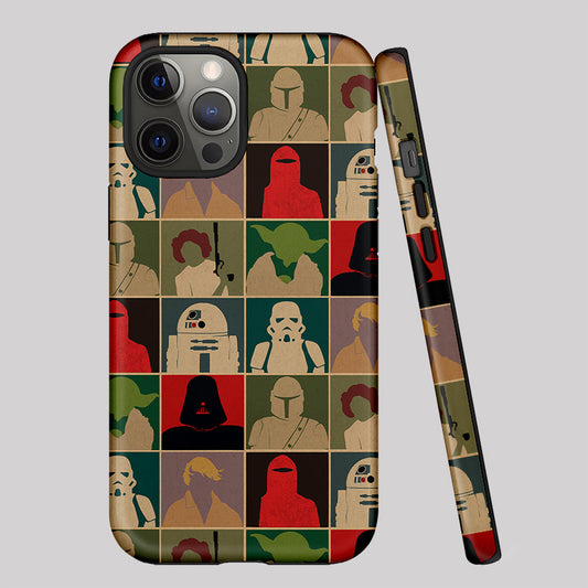 Sci-fi Collage Silhouettes Geek Phone Case