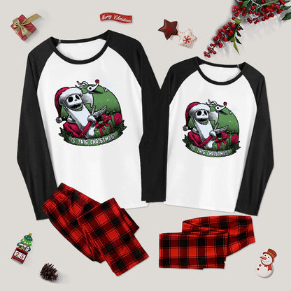 Skeleton Christmas Halloween Family Christmas Pajama Sets