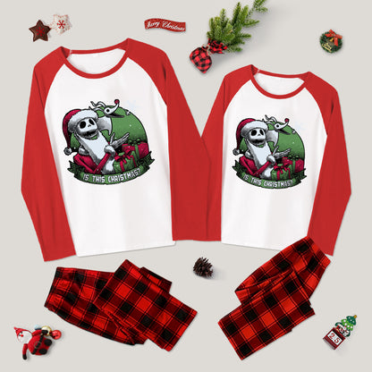 Skeleton Christmas Halloween Family Christmas Pajama Sets