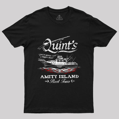 Quint's Boat Tours Jaw Geek T-Shirt