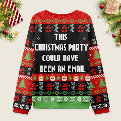 This Christmas Party Ugly Christmas Knit Sweatshirt