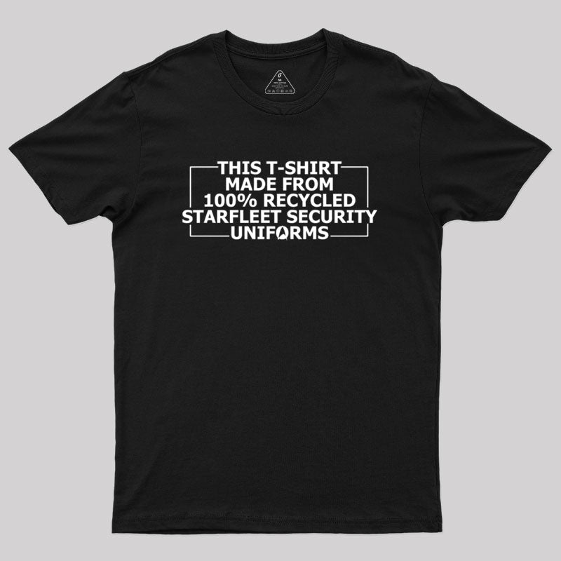 100% Recycled Starfleet Security Geek T-Shirt