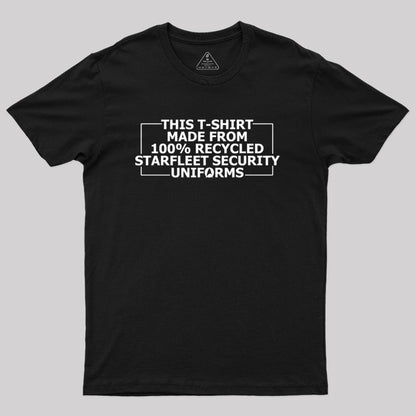 100% Recycled Starfleet Security Geek T-Shirt