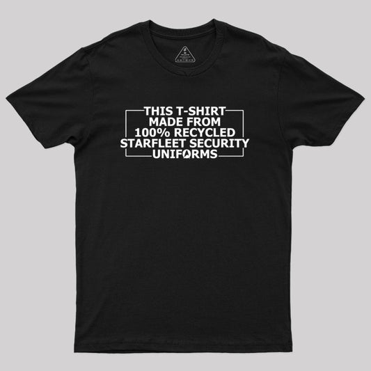 100% Recycled Starfleet Security Geek T-Shirt