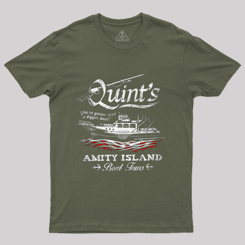 Quint's Boat Tours Jaw Geek T-Shirt