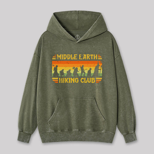 Middle Earth Hiking Club Washed Hoodie