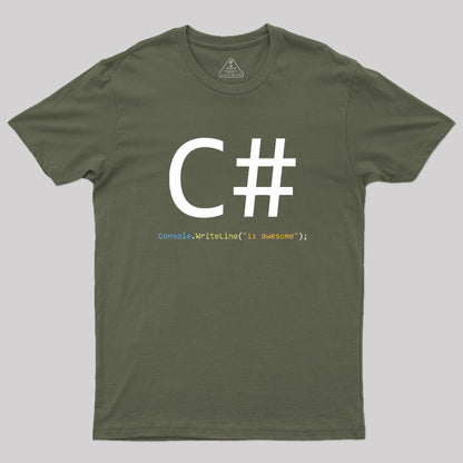 C# is awesome - Computer Programming Geek T-Shirt