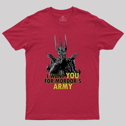 MordorÂ´s Army Geek T-Shirt