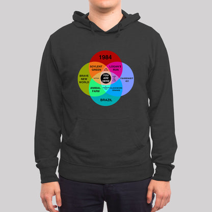 Dystopian Venn Diagram You Are Here Geek Hoodie