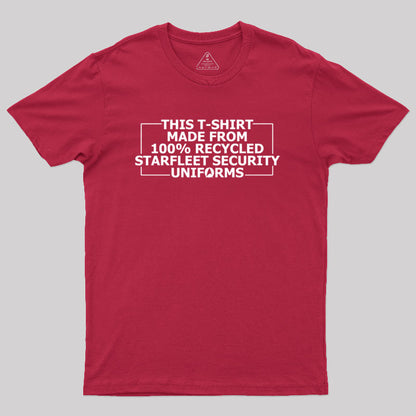 100% Recycled Starfleet Security Geek T-Shirt