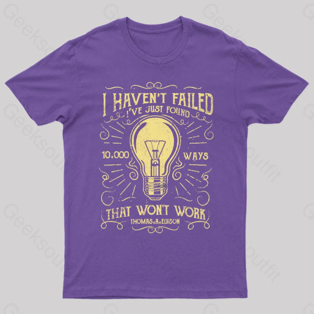 10 000 Ways Geek T-Shirt Purple / S