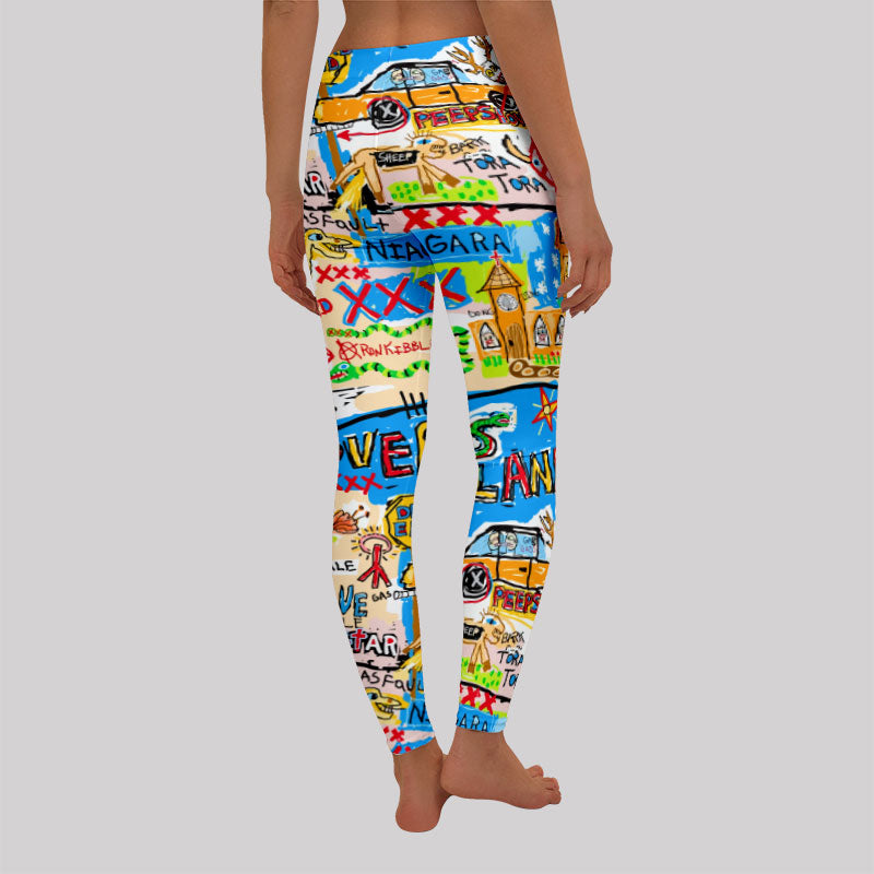 Funny Doodles Geek Leggings