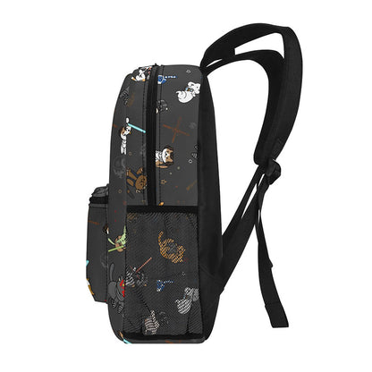 Tie The Fighter Cat Funny Geek Backpack