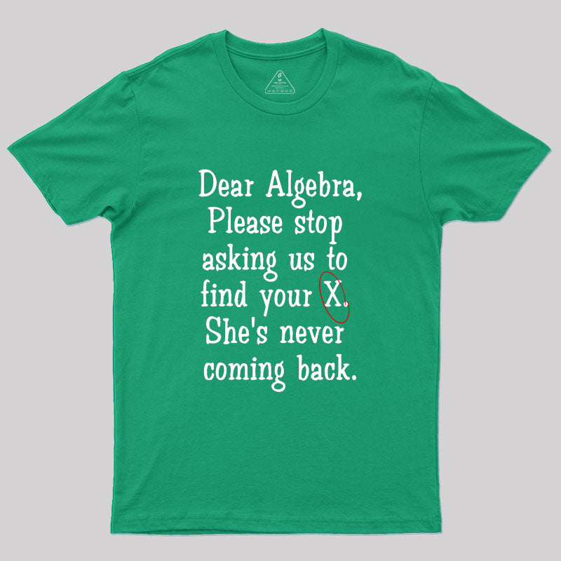 Dear Algebra Geek T-Shirt