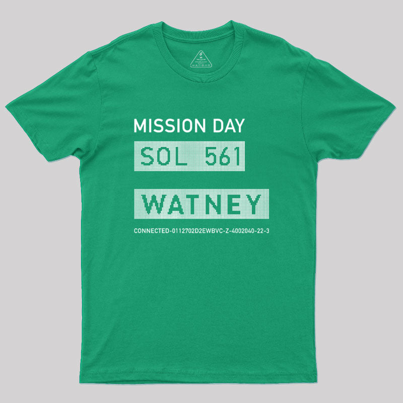 The Martian Watney Emblem Geek T-Shirt