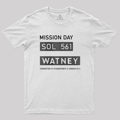 The Martian Watney Emblem Geek T-Shirt