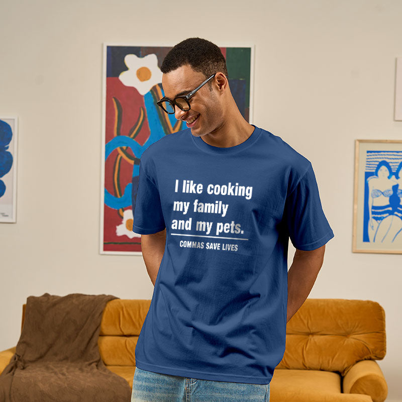 Commas Save Lives Geek T-Shirt