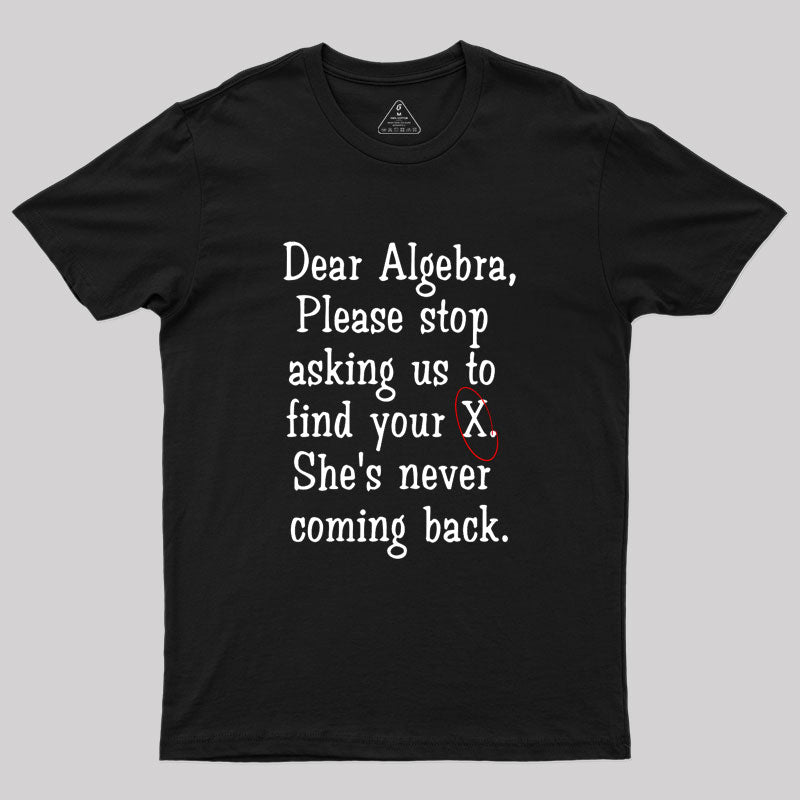 Dear Algebra Geek T-Shirt