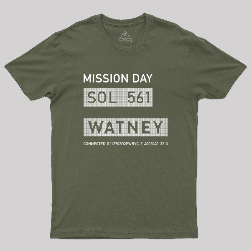 The Martian Watney Emblem Geek T-Shirt