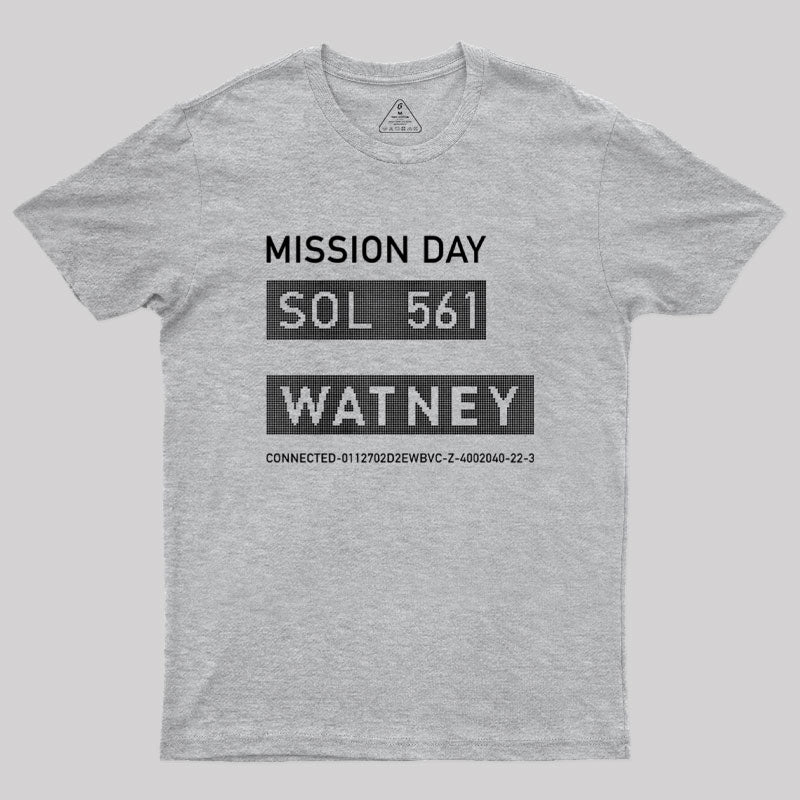 The Martian Watney Emblem Geek T-Shirt